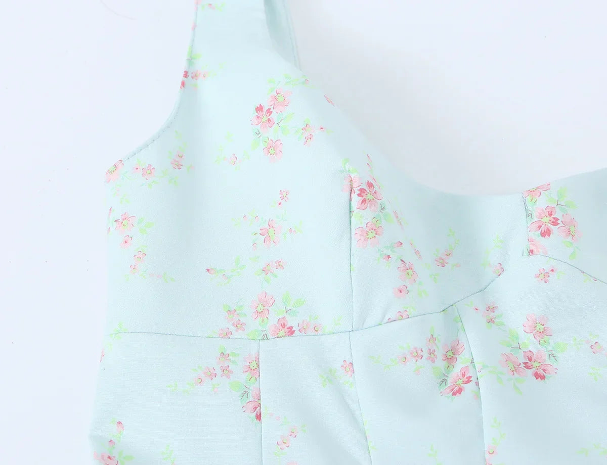AMITU FLORAL MINI DRESS
