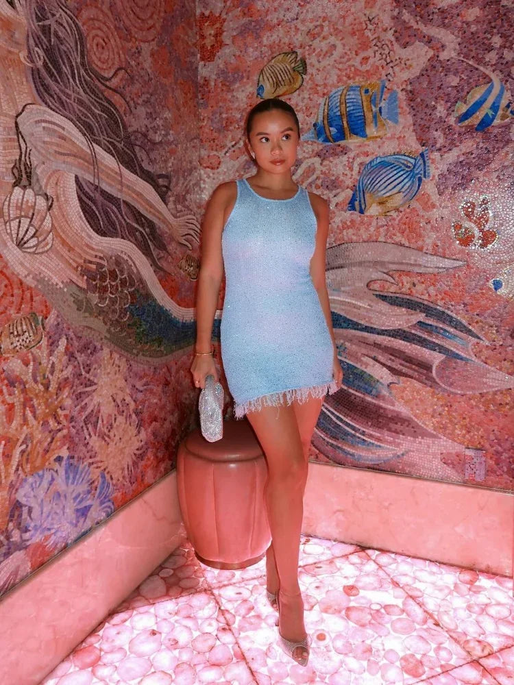 Oliana Sequins Mini Dress