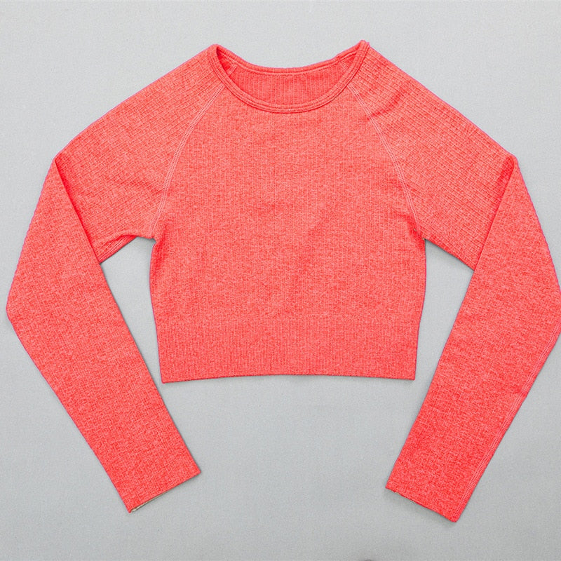 Mojoyce Solid Ribbed Yoga Pants Leggings Women Seamless Sport Leggings Gym Clothing Fitness High Waist Push Up Workout Tights Pants