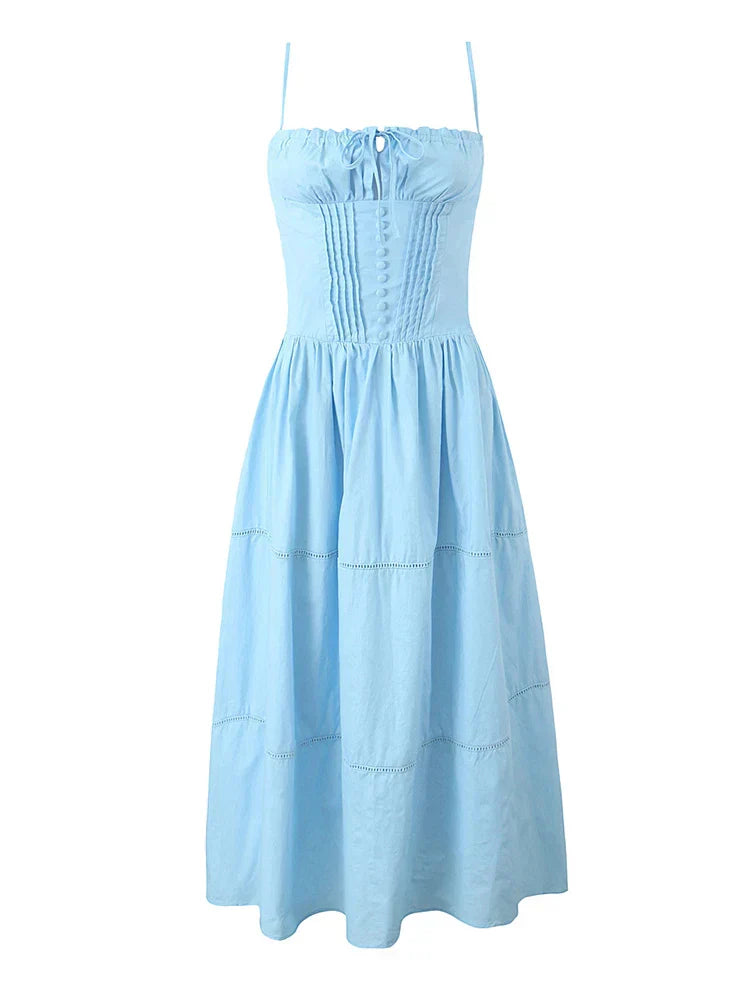 LILIANI MIDI DRESS Blue