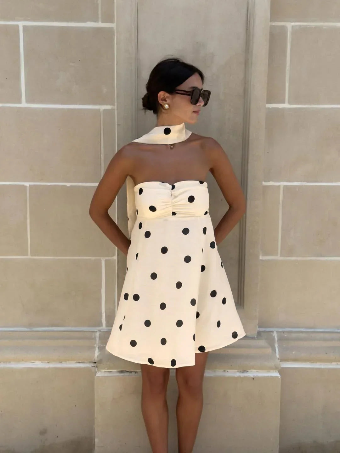 MARENA POLKA DOT MINI DRESS Polka Dot