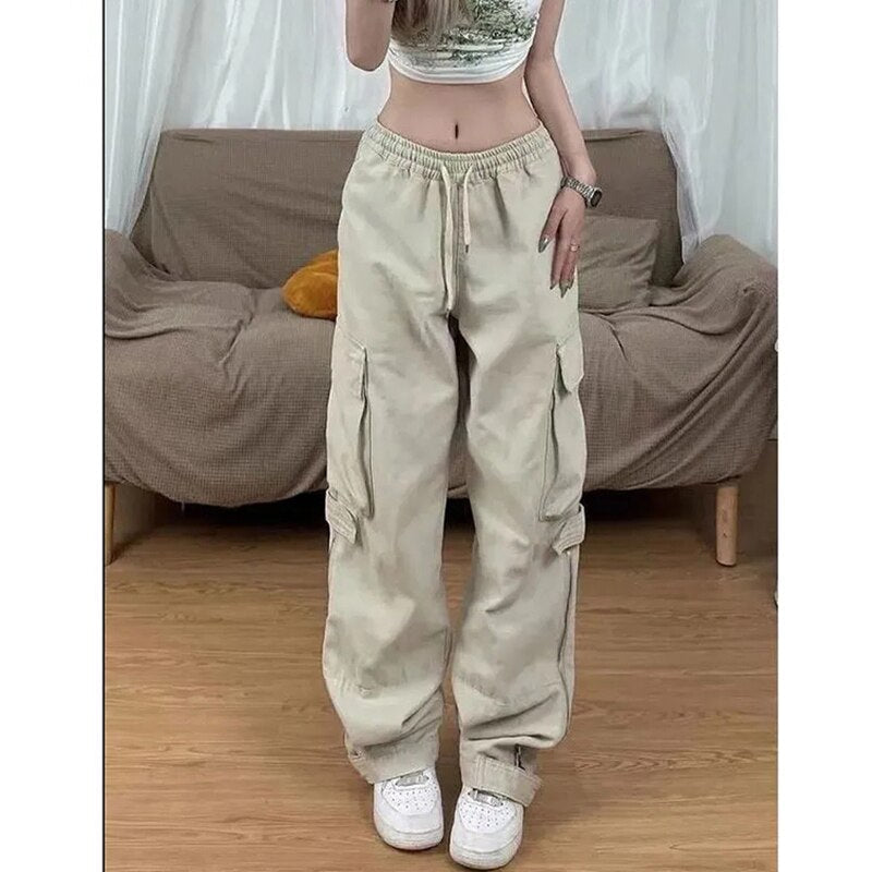 Vintage Washed Wide-Leg Denim Jeans