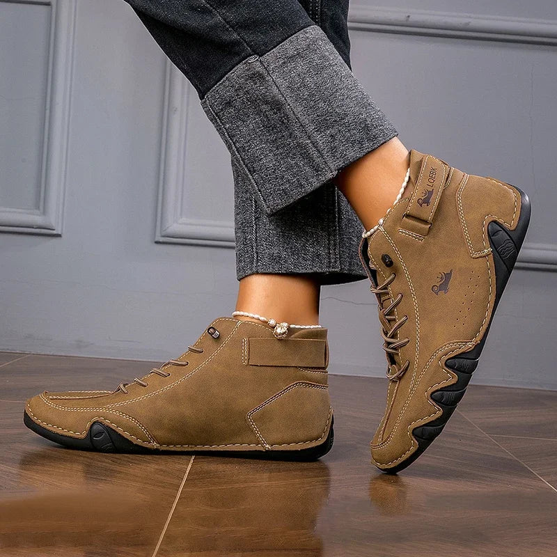 Suede Look Lace Up Low Top Sneakers 3