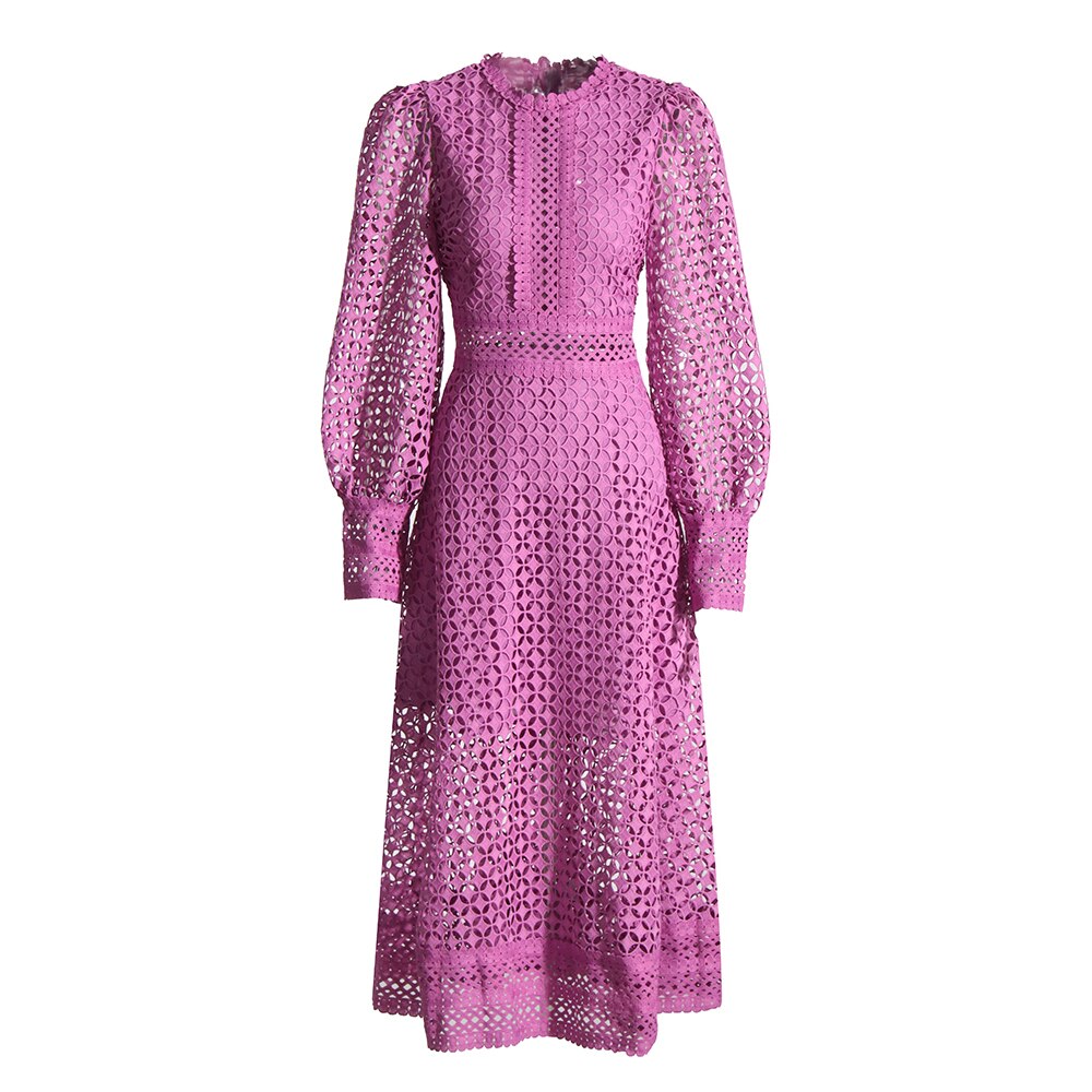 ROSALIE MIDI DRESS Purple