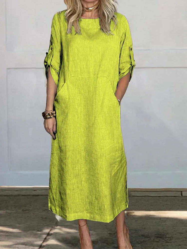 Consolación Sweater Dress with Pockets for Women Relaxed Modern Fit