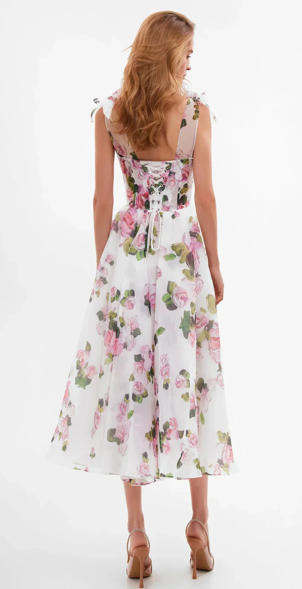 Chiffon Off Shoulder Tiered Ruffle Maxi Dress