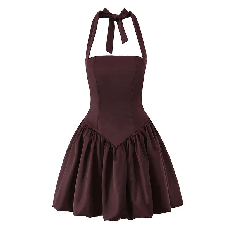 VERA MINI DRESS Coffee