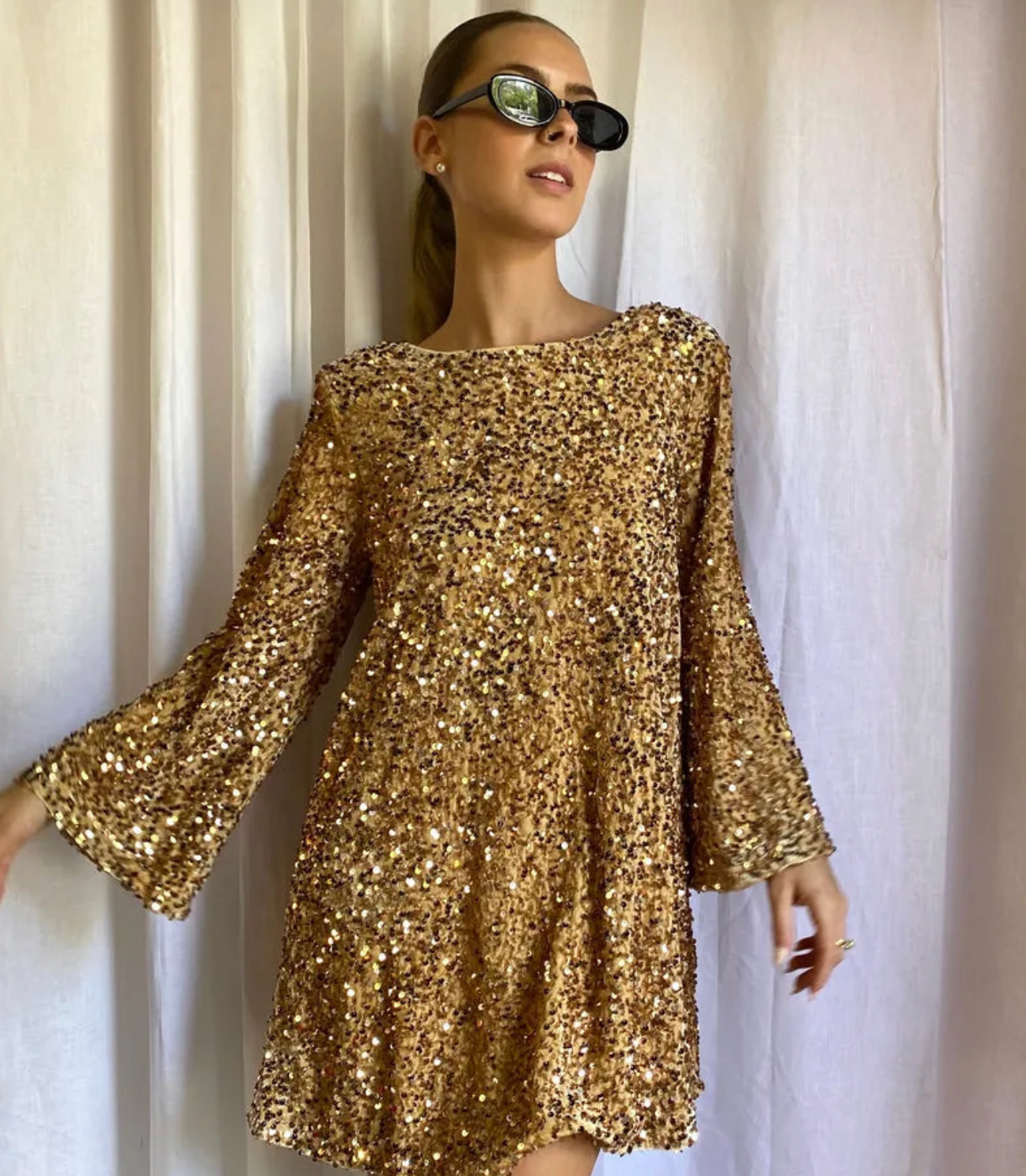 Agueda Elevated Sequin Party Dress Boutique Collection