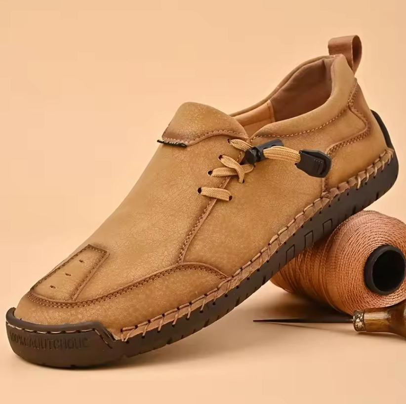 Slip On Stitched Round Toe Flat Loafers
