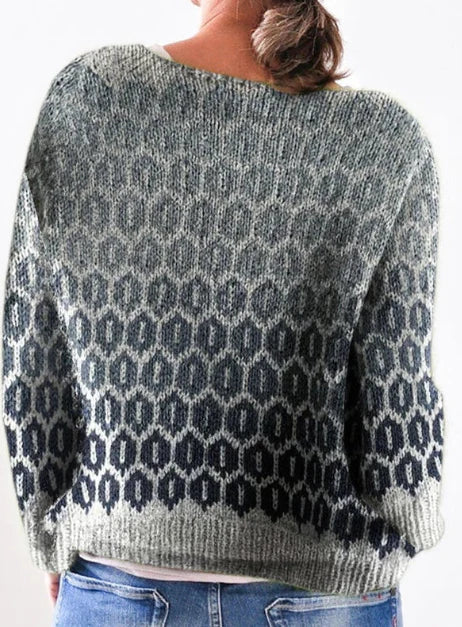Sanya | Retro Scandinavian Knitted Sweater