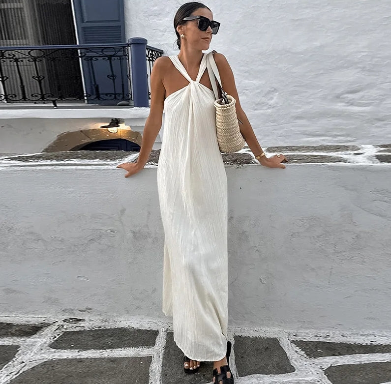 Bianca Chic Long Dress Elevated Occasion Wear