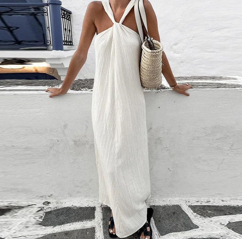 Bianca Chic Long Dress Elevated Occasion Wear