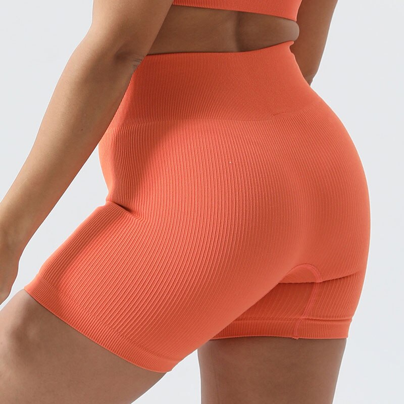 Mojoyce Fitness Yoga Leggings Women Ribbed Yoga Pants Sport High Waist Push Up Tights Pants Workout Running Leggings Gym Clothing