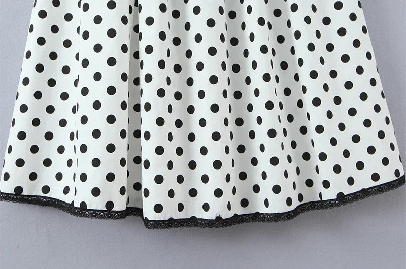 ENSLE POLKA DOT MIDI DRESS
