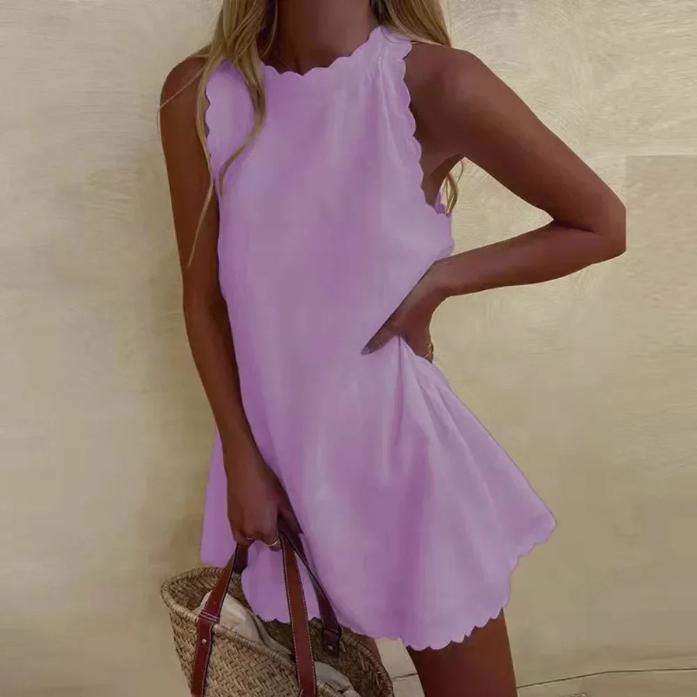 Doris Minimalist Casual Vintage Dress Chic Silhouette Collection