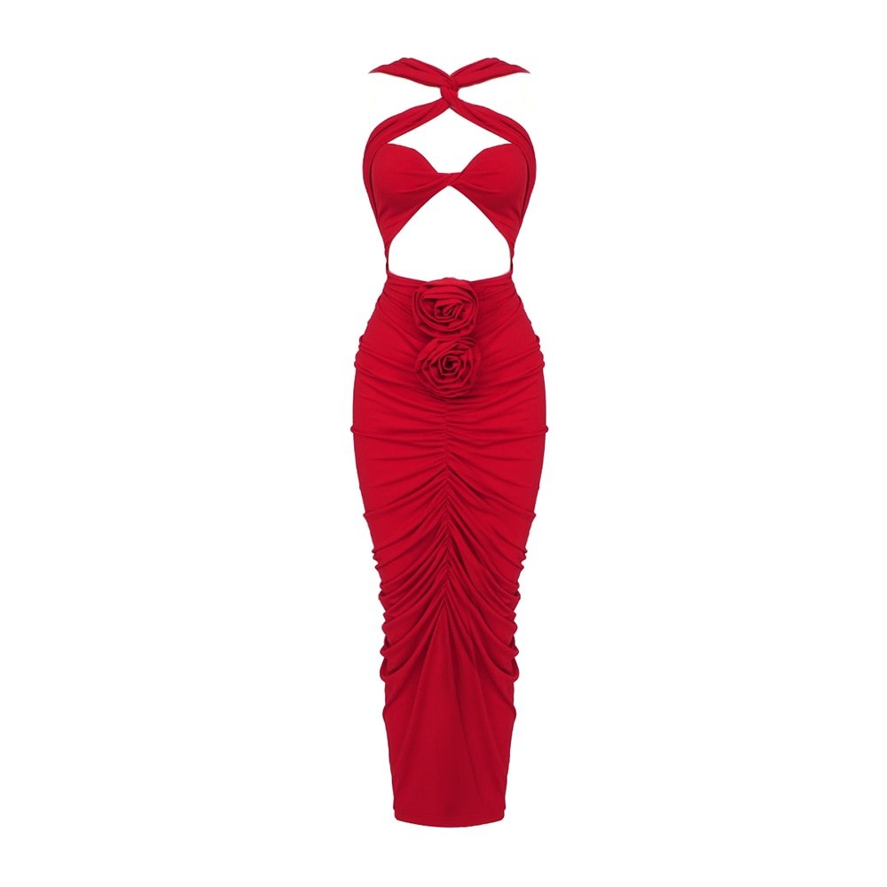 ADALAIDE MAXI DRESS Red
