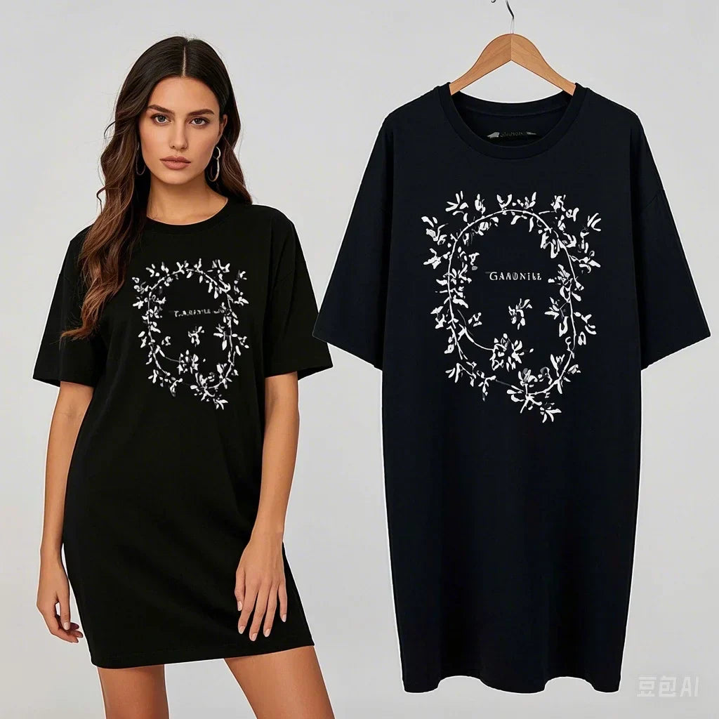 Long Style Cotton Loose Tshirt