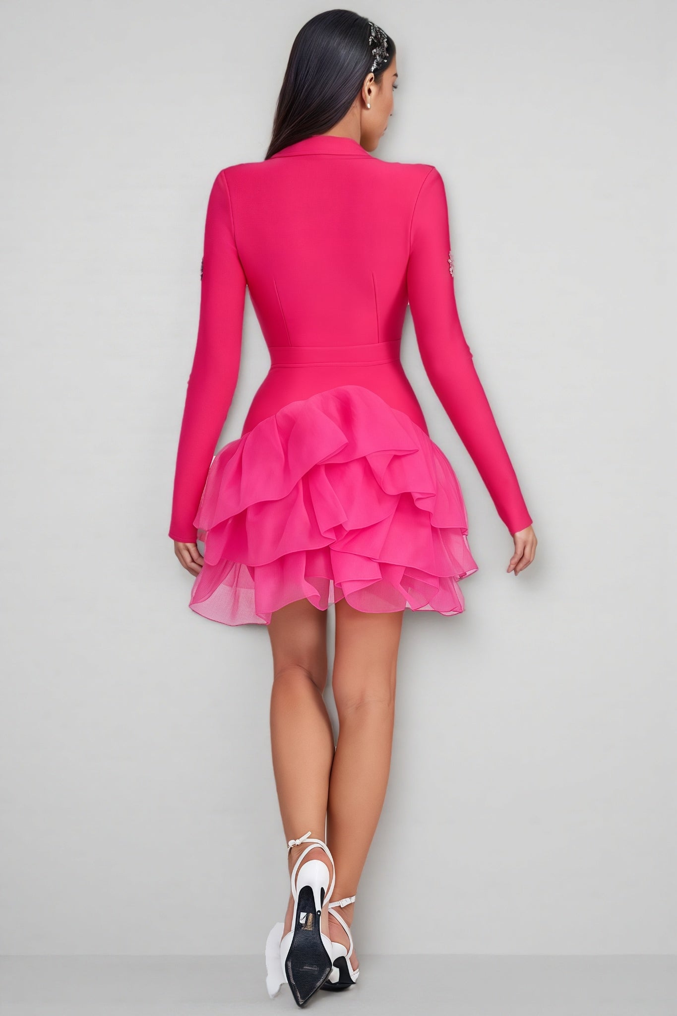Cady Bandage Rhinestone Mini Dress - View 5