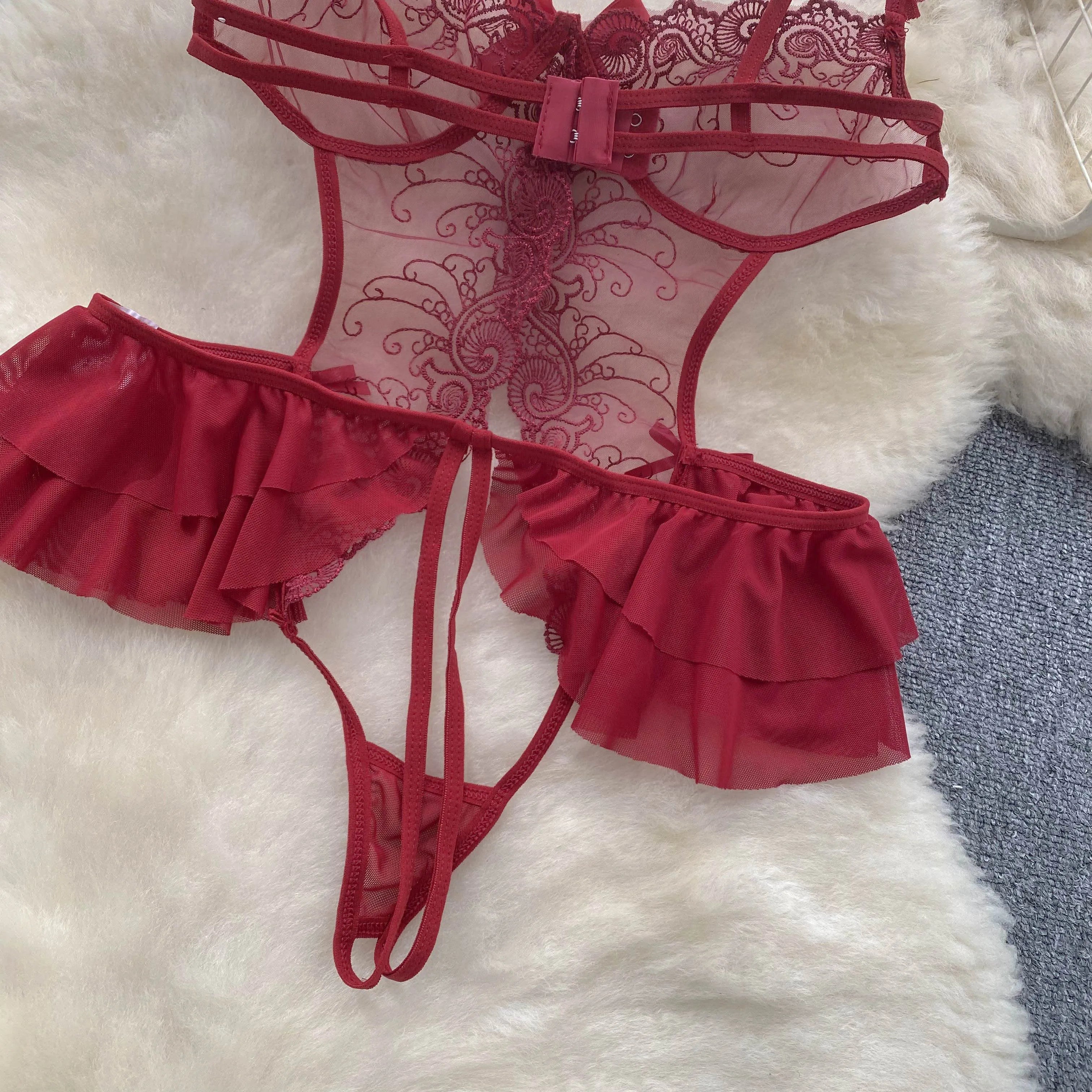 A Little Too Strong Crotchless Teddies