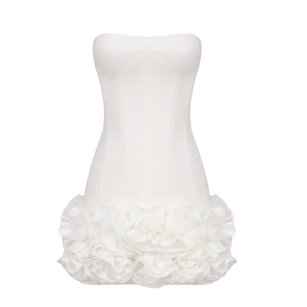 MIRELA MINI DRESS White