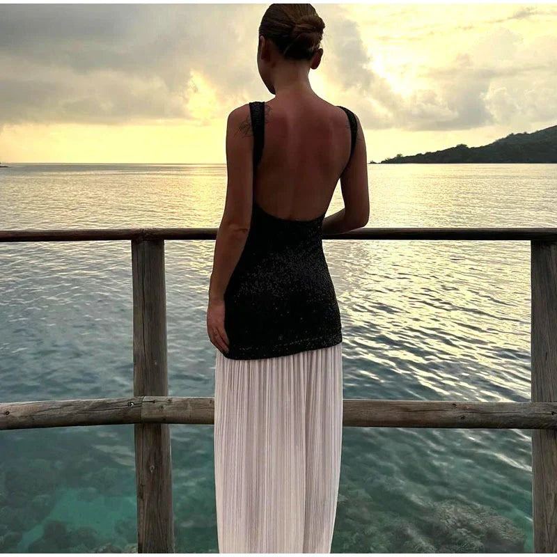 Sequin Sweetheart Bustier Strapless Mini Dress