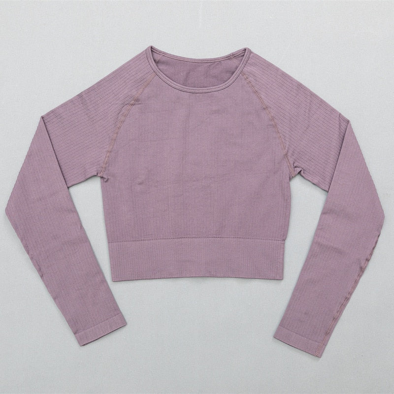 Mojoyce Solid Ribbed Yoga Pants Leggings Women Seamless Sport Leggings Gym Clothing Fitness High Waist Push Up Workout Tights Pants