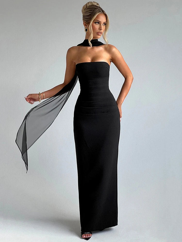 NELI MAXI DRESS Black