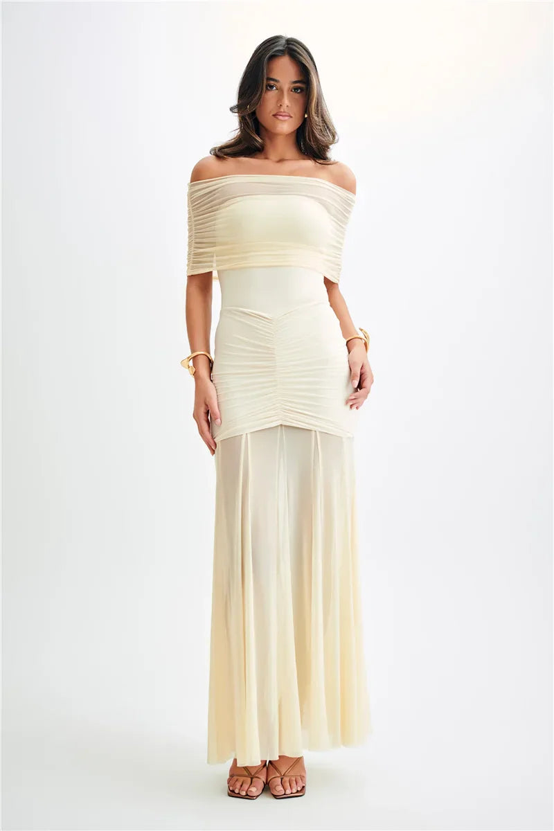 Strapless Mesh Ruffled Backless Mini Dress - View 7