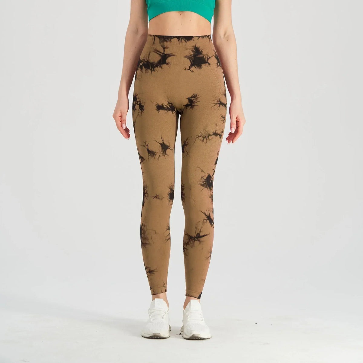Tie Dye High Waist Seamless Ribbed Workout Leggings 22