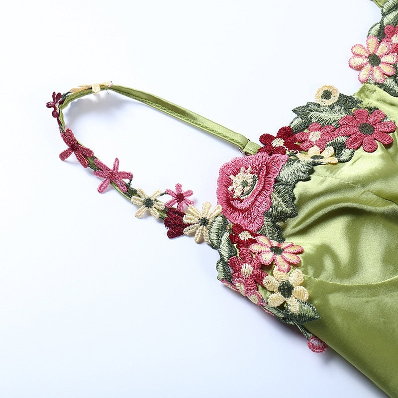 Spring Bling Satin Mini Dress - View 16