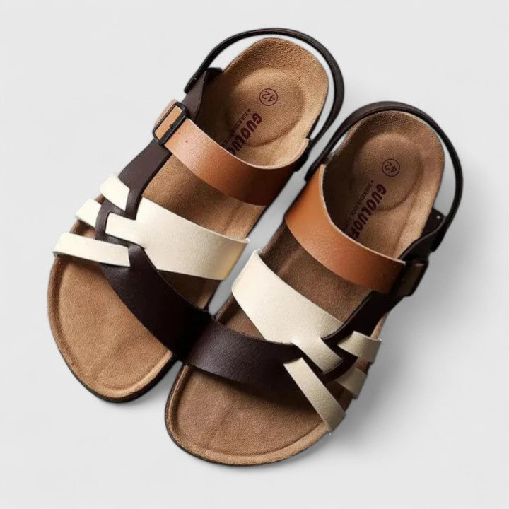 Strappy Buckle Fisherman Flat Sandals