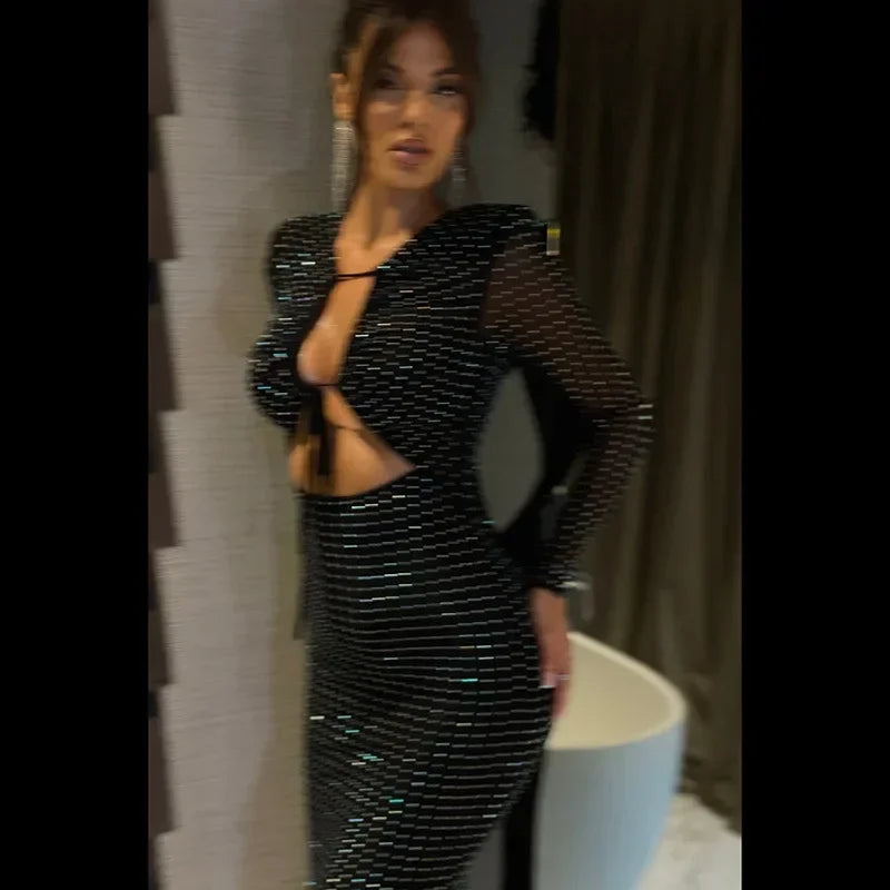 Sequin Midi Dress