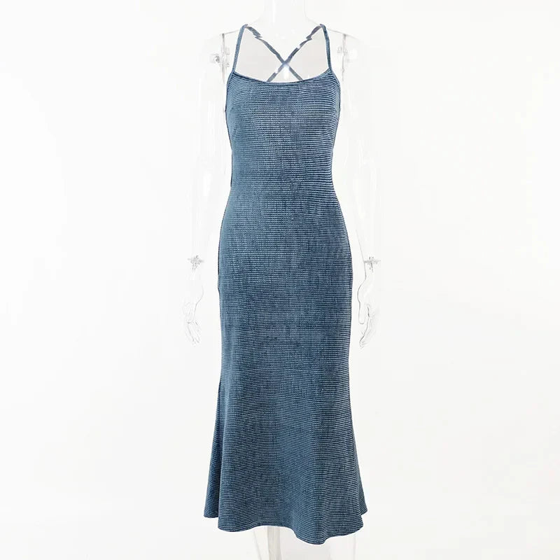 Backless Lace Bodycon Dress