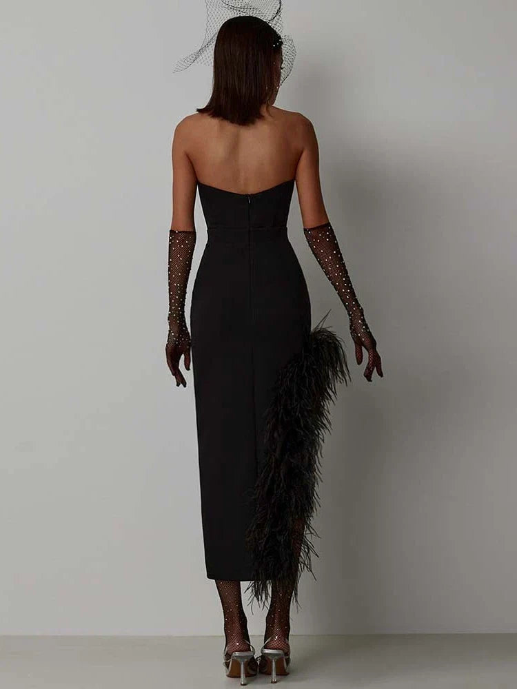 Backless Midi Dress