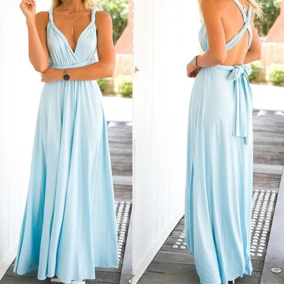 Perla Premium Wrap Maxi Dress Versatile Boutique Collection