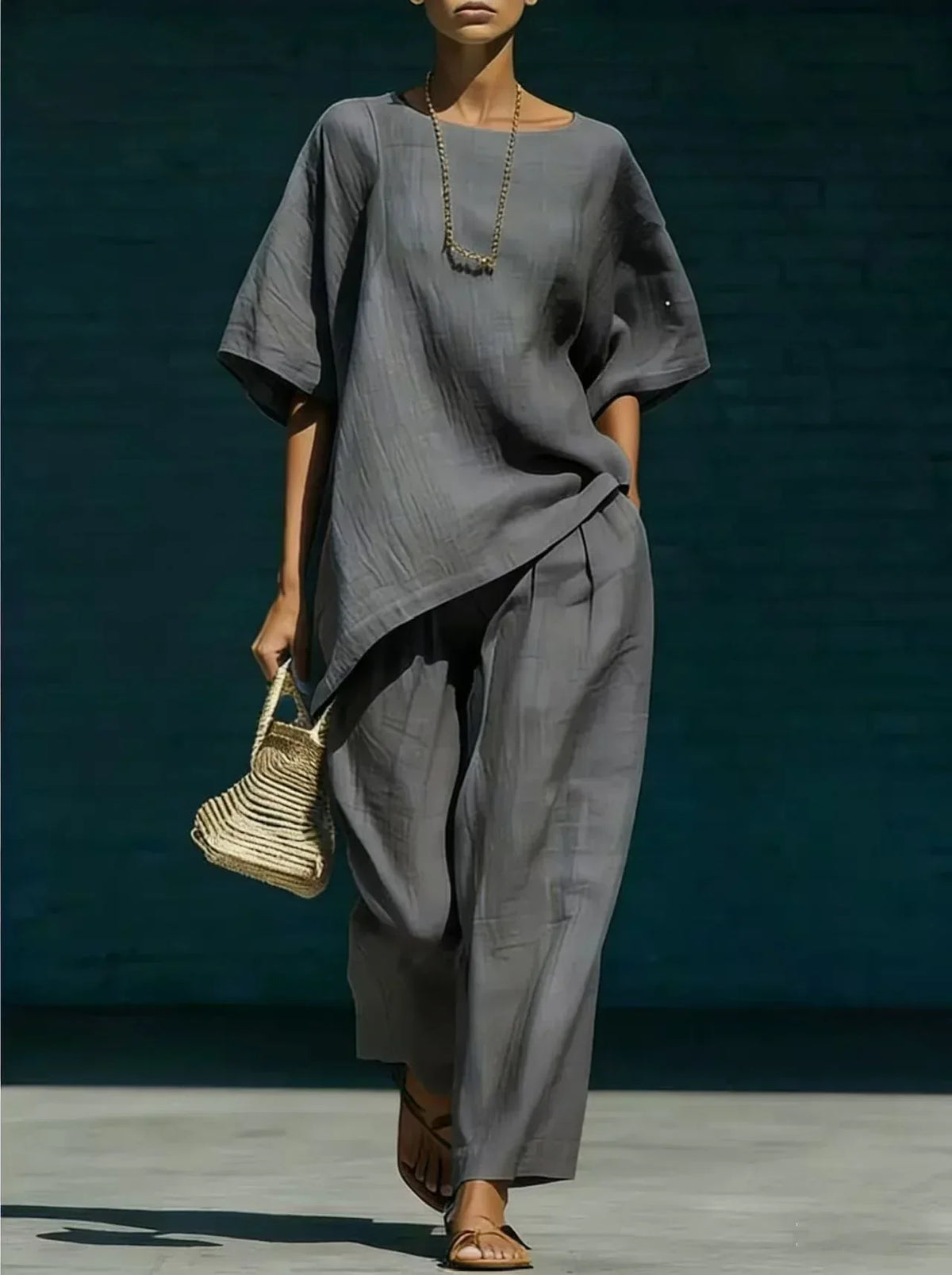 Kalynra Linen Pants Set