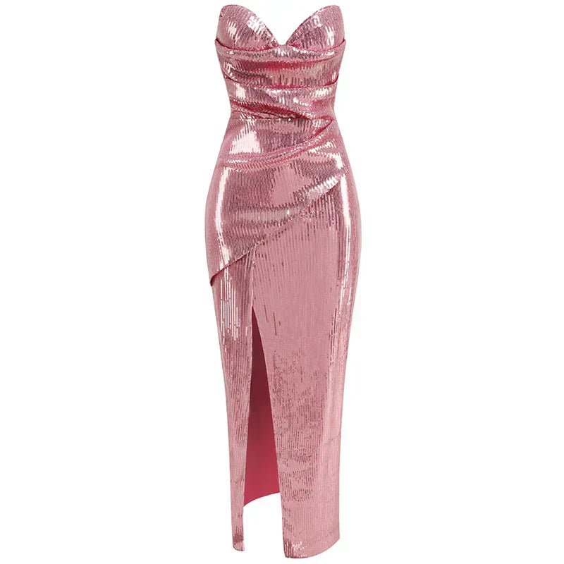 Tulle Halter Neck Tiered A-Line Maxi Dress