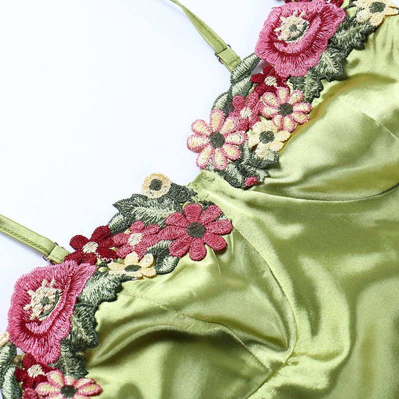 Spring Bling Satin Mini Dress - View 14