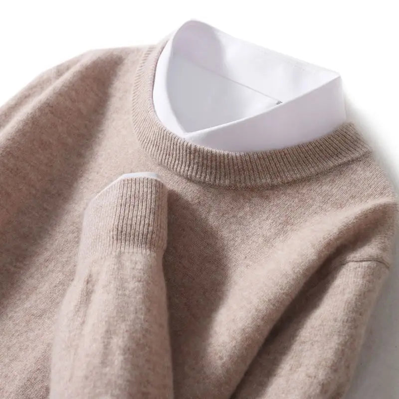 Crew Neck Long Sleeve Knit Sweater