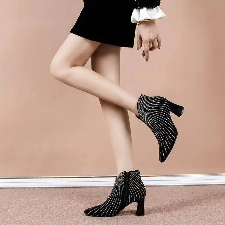 Paint Me On Your Tattoo Ankle Boots