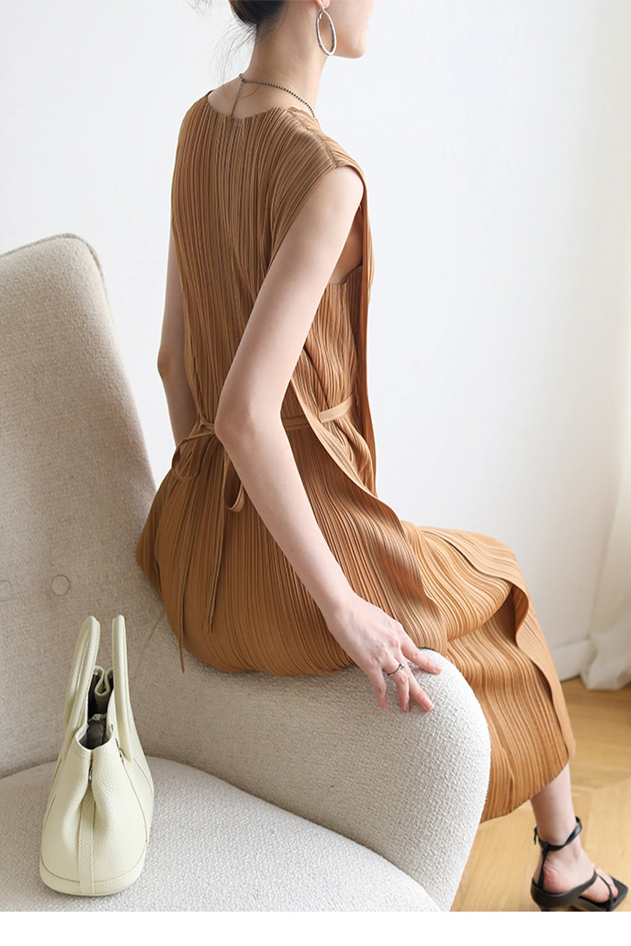 Lace Ruched Midi Dress