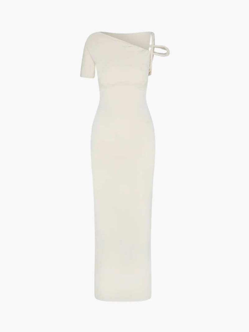 Kylie twisted maxi dress Creme
