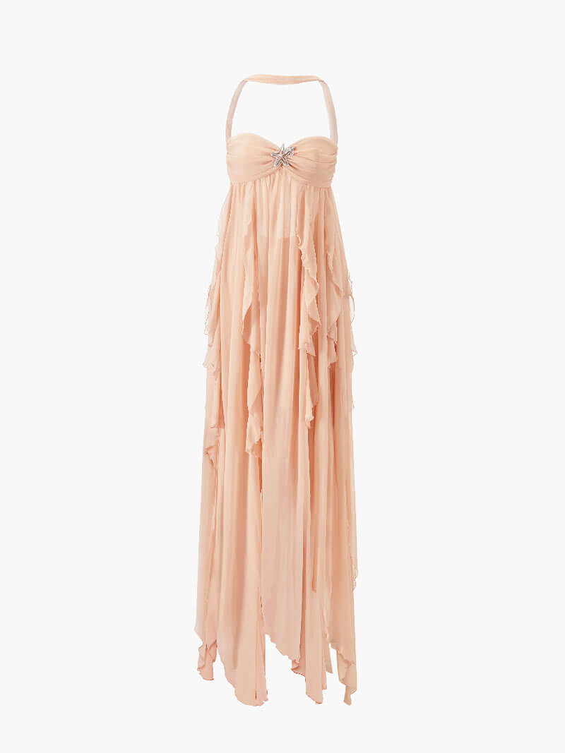 Ophilia midi dress Peach