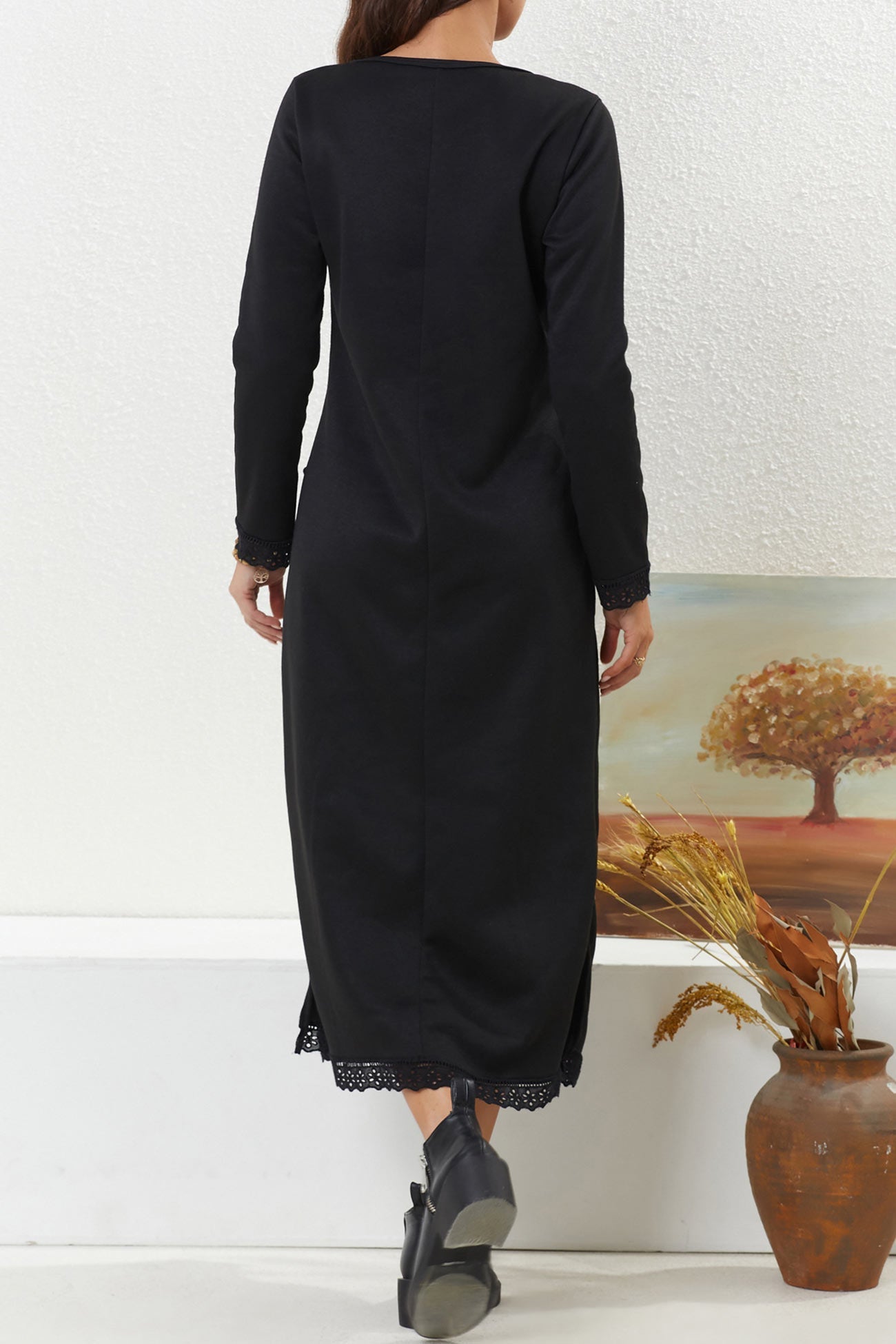 Relaxed Marta Solid Dress With Dress for Modern Fashion Wear