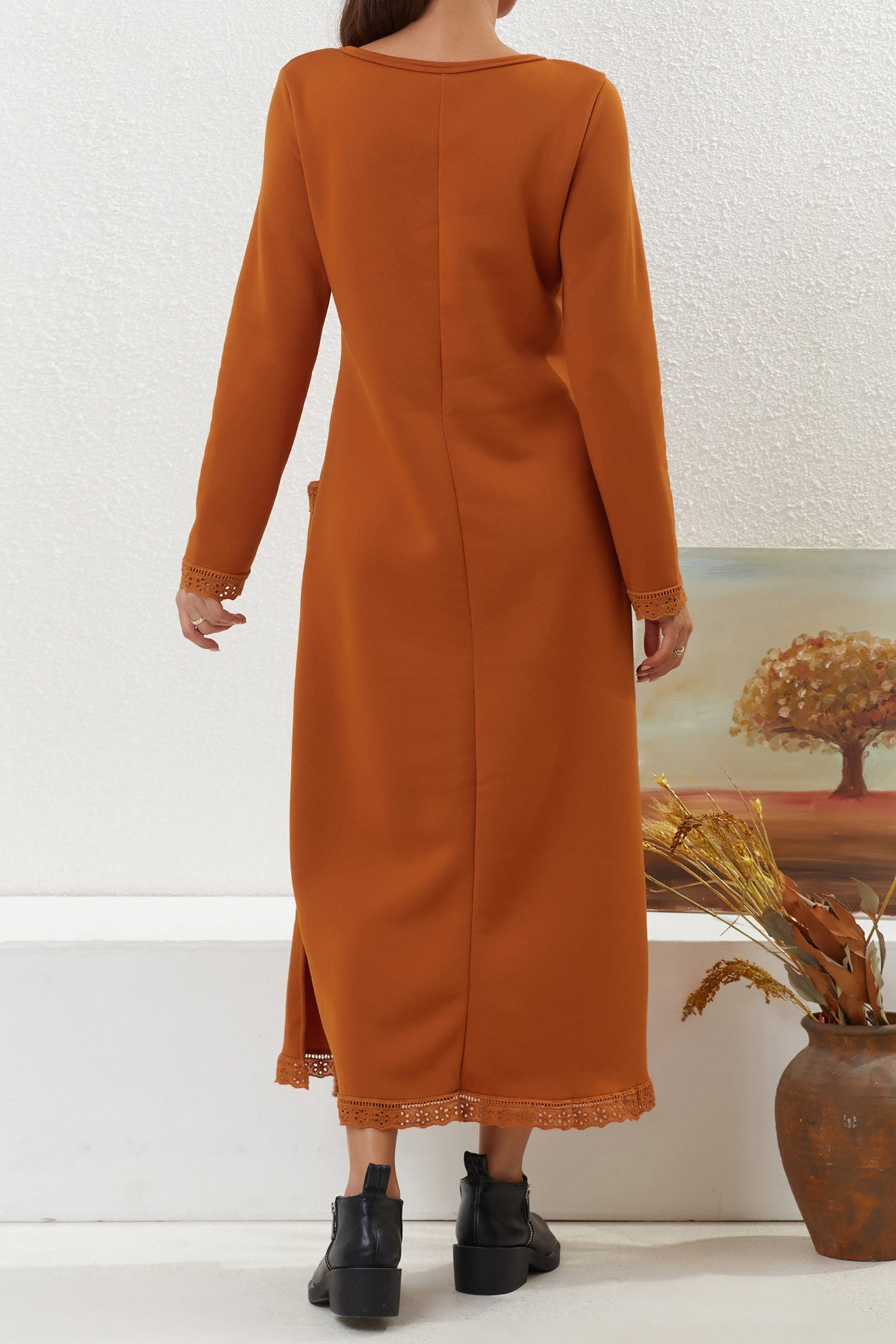 Relaxed Marta Solid Dress With Dress for Modern Fashion Wear