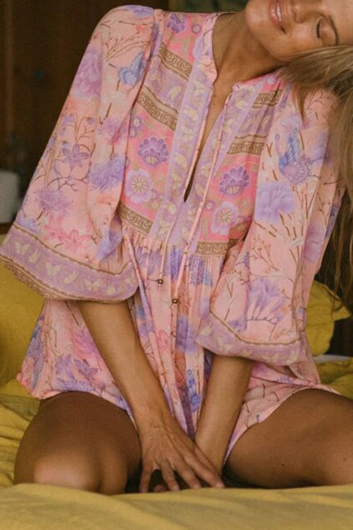 Gypsy Floral Long Sleeve Blouse