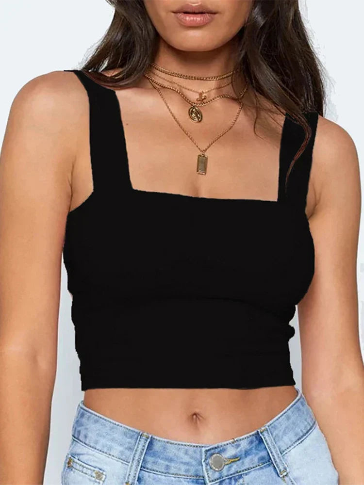 Backless Off-the-Shoulder Crop Top