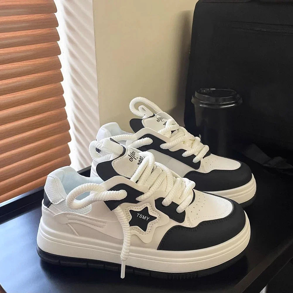 Star Walking Y2K Platform Thick Sole Casual Sport NonSlip Aesthetic Skateboard