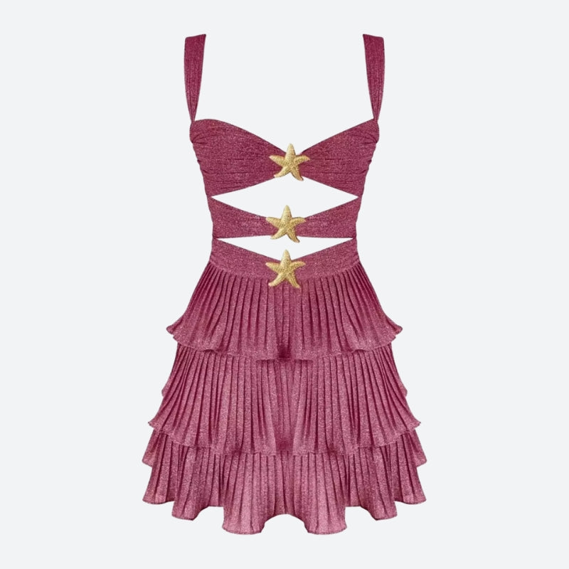 Starfish Glitter Mini Dress - View 4