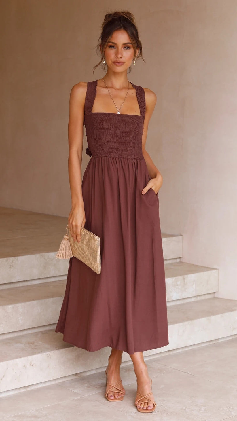 Laila Statement Mid Length Dress Boutique Collection